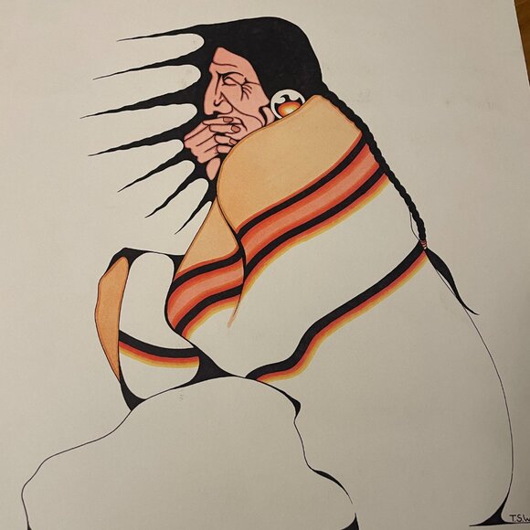 Terry Southwind Canadian Aboriginal Art Print Lot 2 Meditation Serenity - Picture 6 of 7